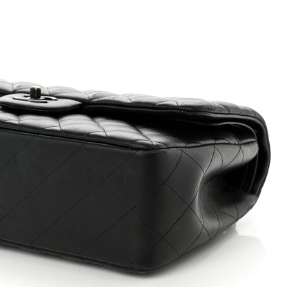 Chanel Lambskin Quilted Jumbo Double Flap So Black 10 of 10