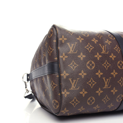 Louis Vuitton Monogram Macassar Keepall Bandouliere 45 7 of 10