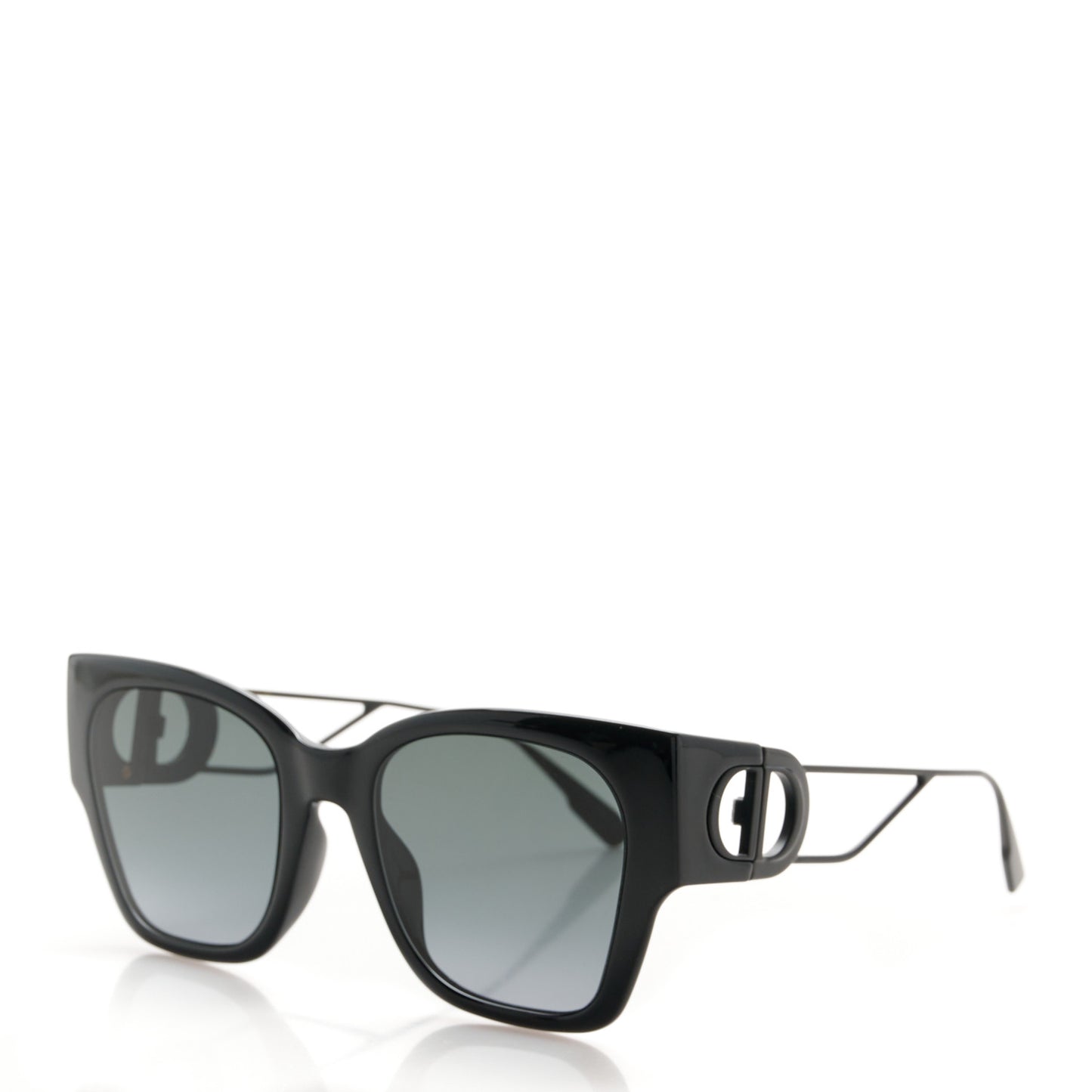 Rectangular 30 Montaigne 1 S2U Sunglasses Black