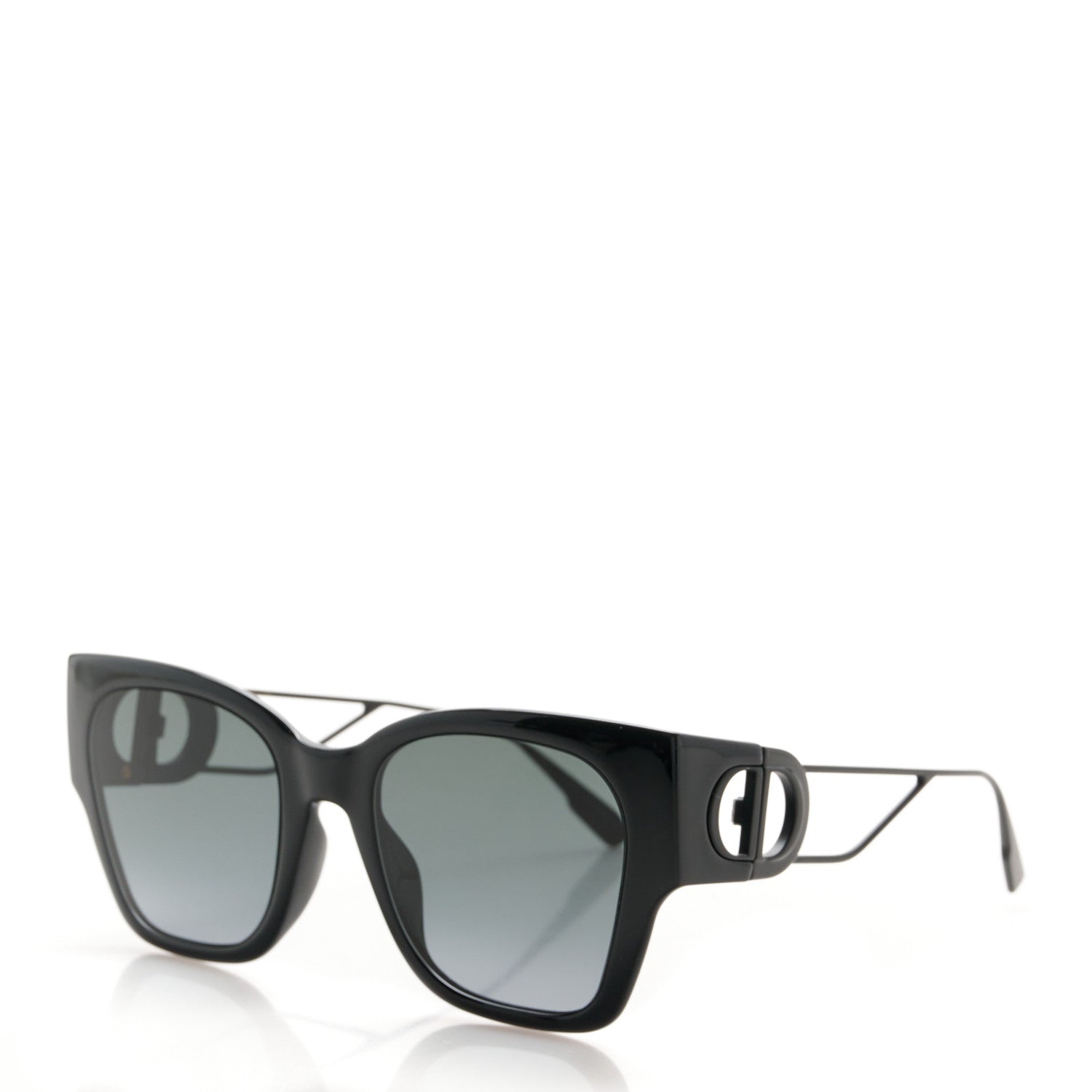 Christian Dior Rectangular 30 Montaigne 1 S2U Sunglasses Black 1 of 8