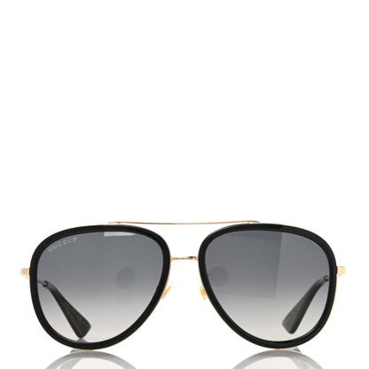 Gucci Aviator Sunglasses GG0062S Black Gold 2 of 7