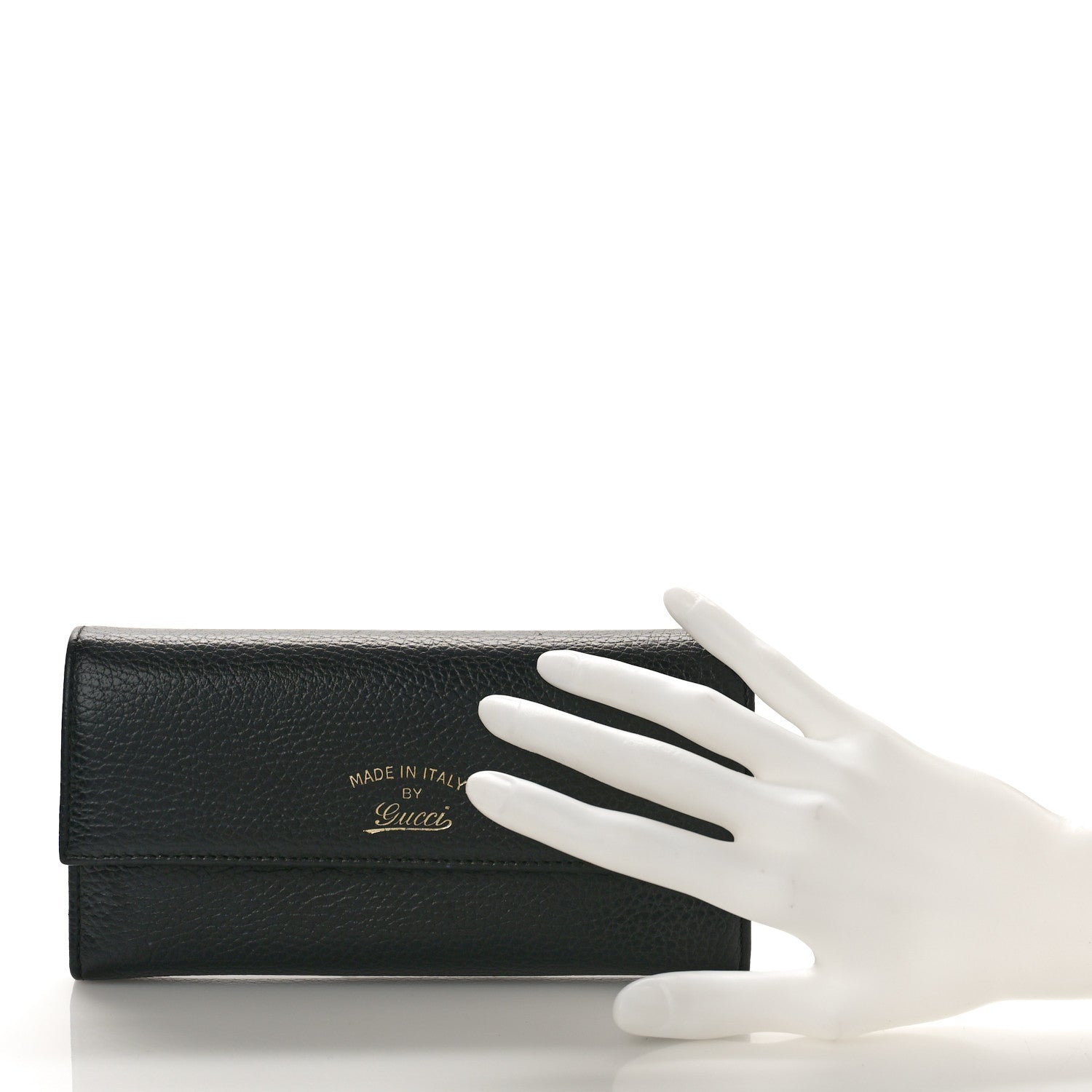 Gucci Dollar Calfskin Swing Continental Wallet Black 2 of 10