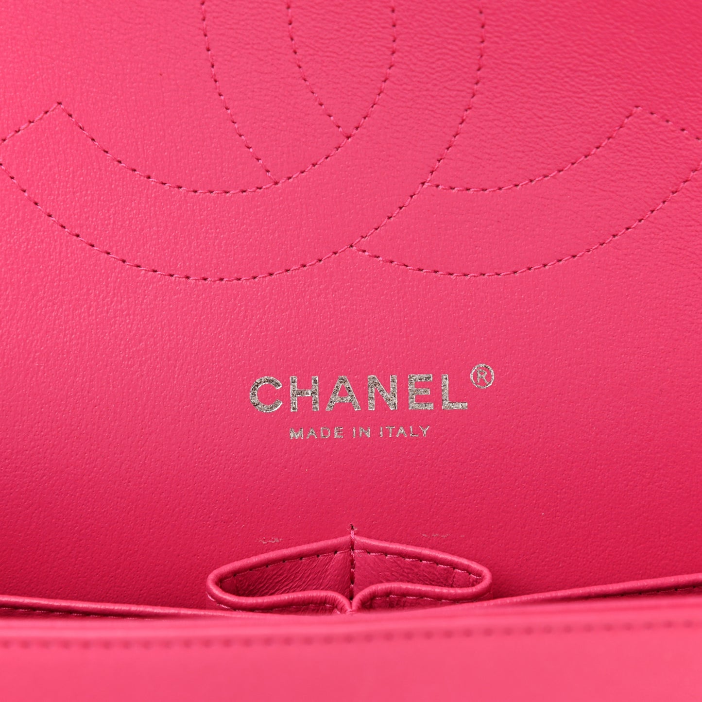 Lambskin Quilted Jumbo Double Flap Dark Pink