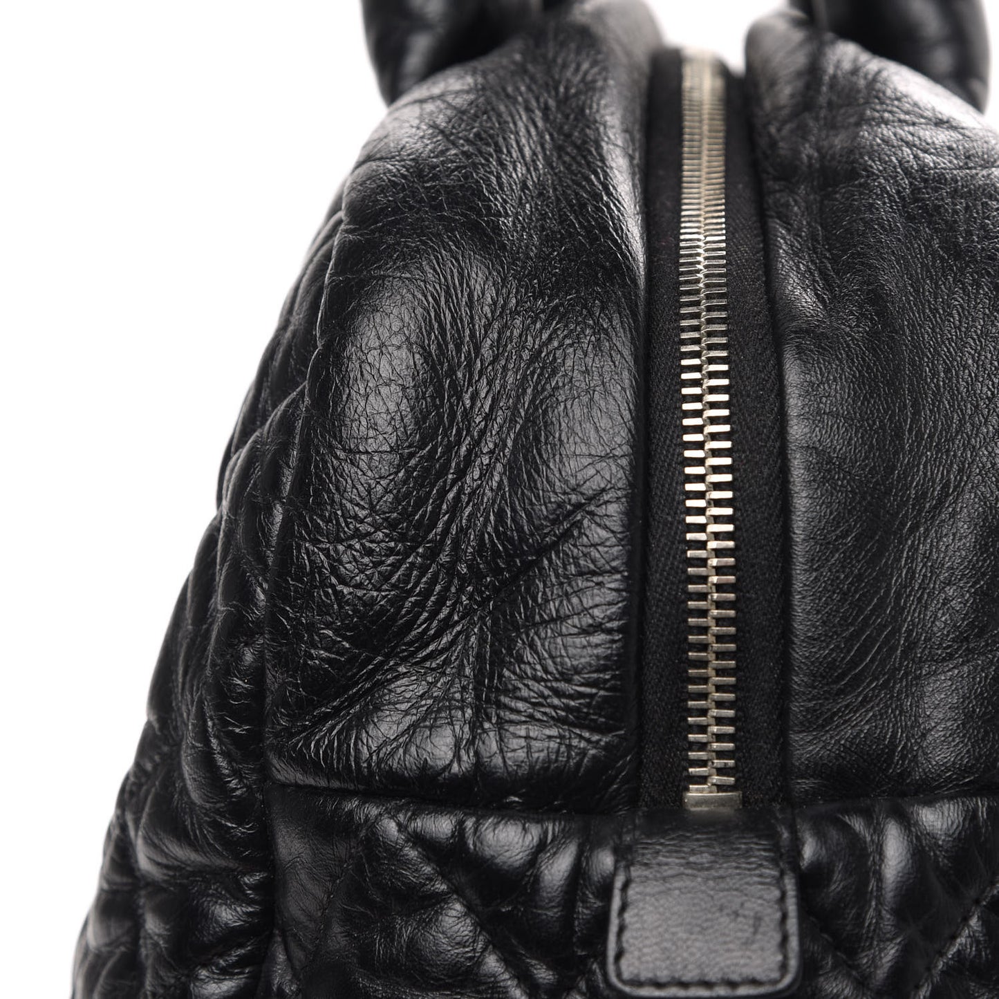 Lambskin Coco Cocoon Bowler Black