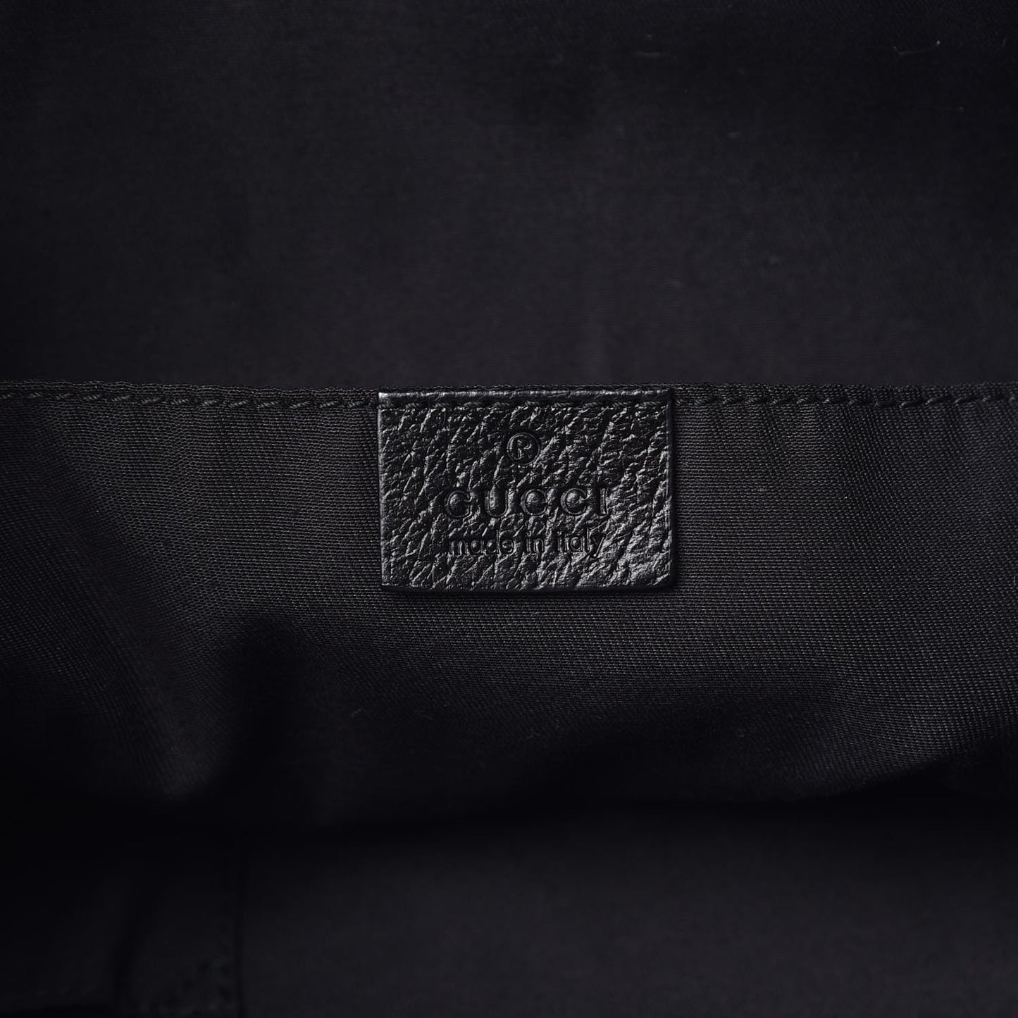 GG Monogram Medium Web Handle Vertical Tote Black