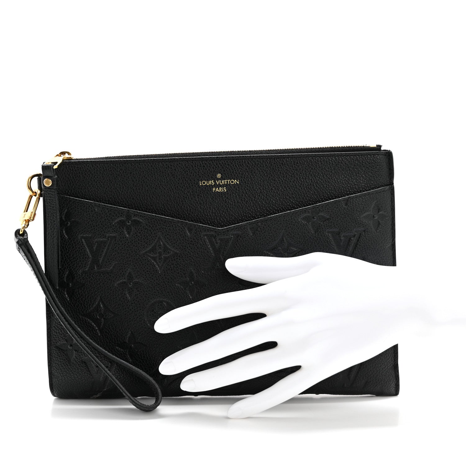 Louis Vuitton Empreinte Pochette Melanie MM Black 2 of 9