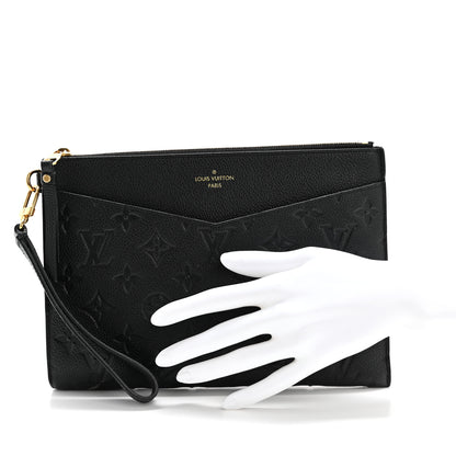 Louis Vuitton Empreinte Pochette Melanie MM Black 2 of 9