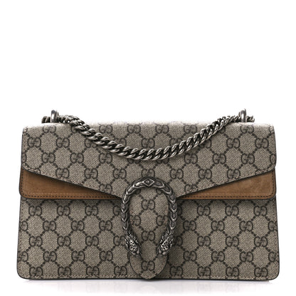 Gucci GG Supreme Monogram Small Dionysus Shoulder Bag Taupe 1 of 12