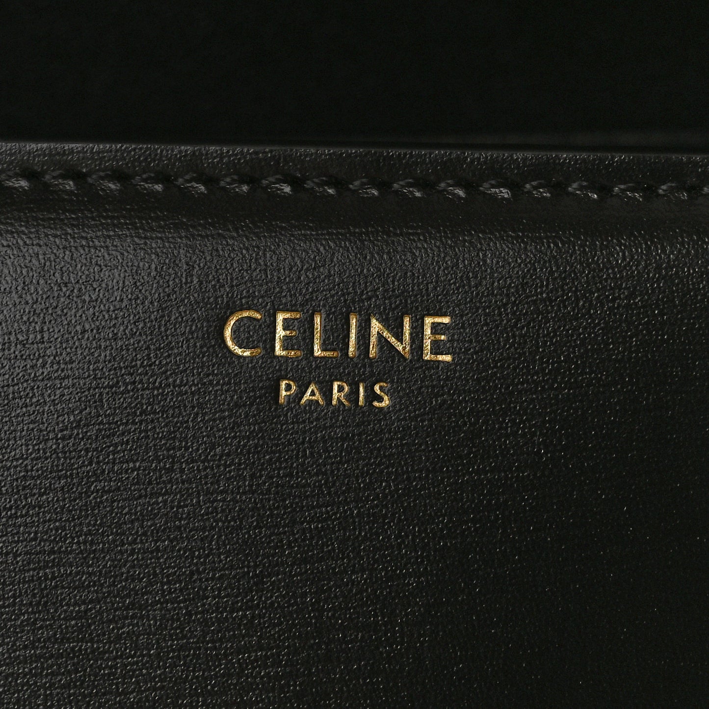 Shiny Calfskin Medium Triomphe Black