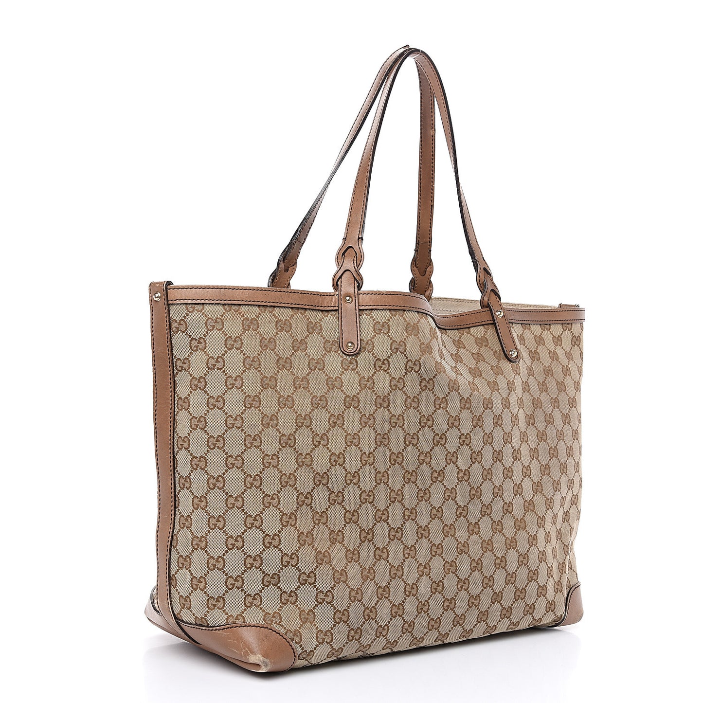 Monogram Large Craft Tote Light Brown