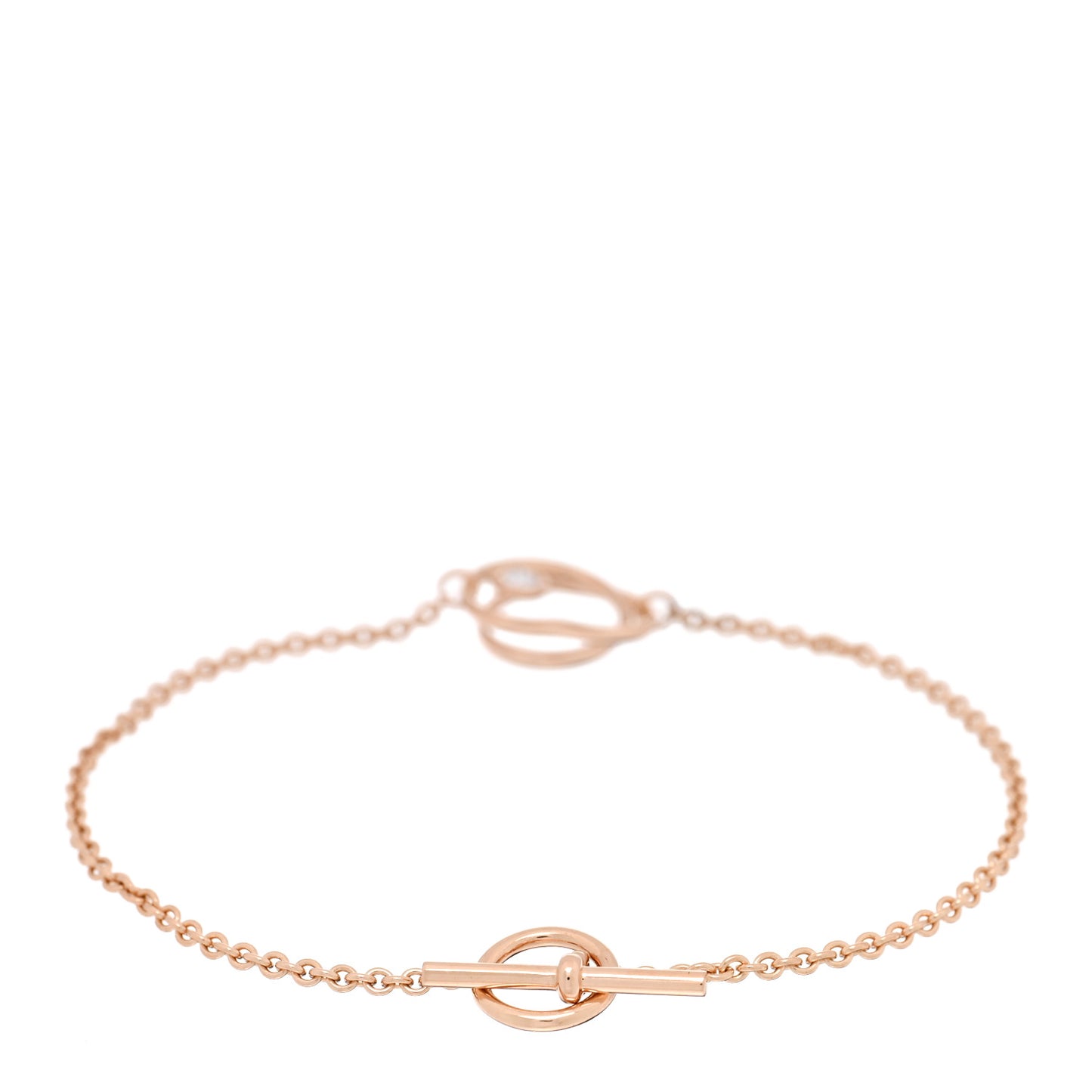 18K Rose Gold Diamond TPM Vertige Coeur Bracelet ST