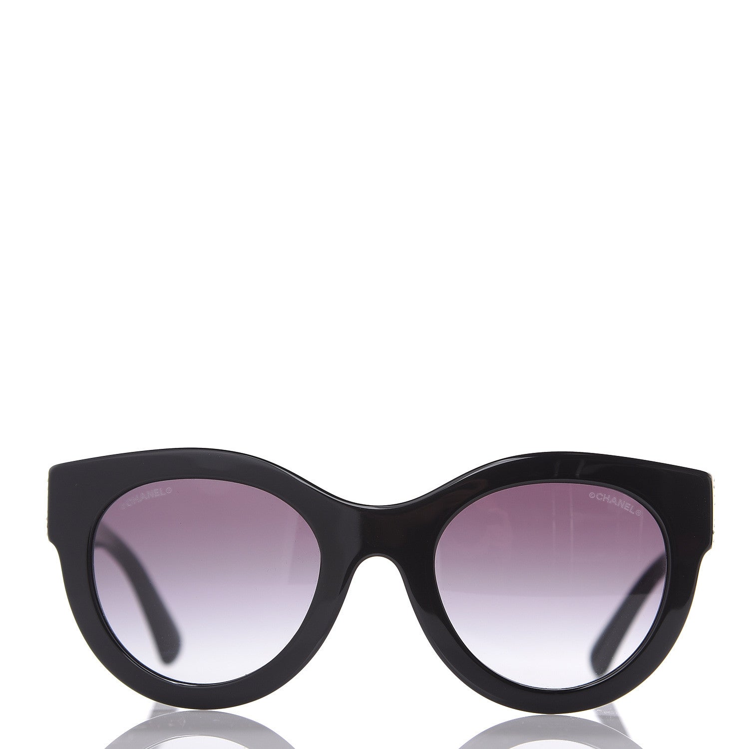 Chanel Crystal CC Sunglasses 5420-B Black 3 of 7