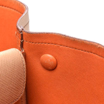 Prada Saffiano Cuir Medium Double Bag Noisette Papaya 28 of 47