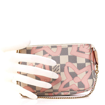Louis Vuitton Damier Azur Tahitienne Mini Pochette Accessories 2 of 12
