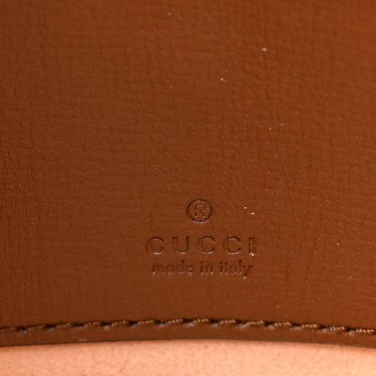 Gucci GG Supreme Monogram Azalea Calfskin Web Mini Jackie 1961 Hobo Beige Ebony Brown Sugar 6 of 14