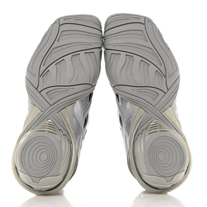 Balenciaga Metallic Rubber Mesh Womens Tyrex Sneakers 36 Monocolor Silver 5 of 9