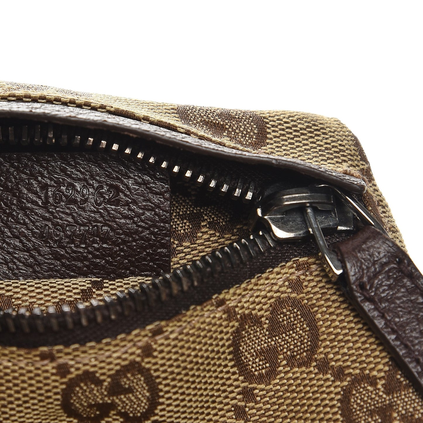 Monogram Web Belt Bag Dark Brown