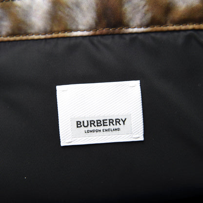 Burberry Nylon Deer Print Flat Tote Bag Black Brown 5 of 10