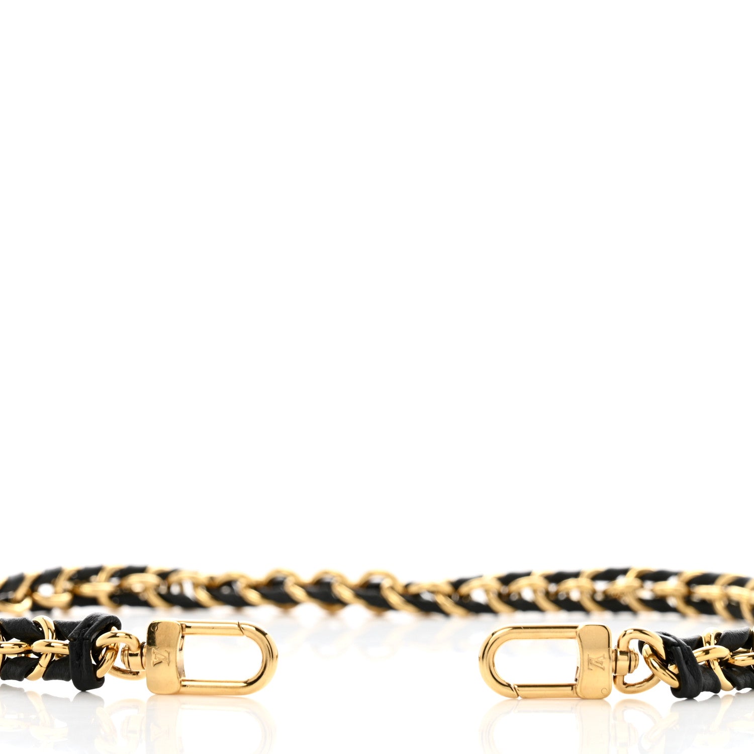 Louis Vuitton Calfskin Multi Pochette Chain Shoulder Strap Black Gold 3 of 3