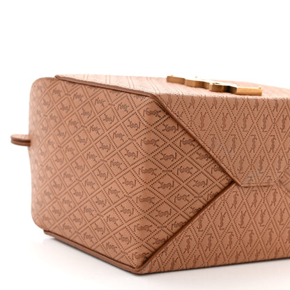 Saint Laurent Calfskin Monogram Take Away Box Dusty Vintage Brown Gold 8 of 11