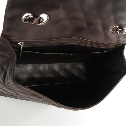 Chanel Washed Lambskin Quilted Jumbo Hybrid Reissue Flap Dark Brown 4 of 8