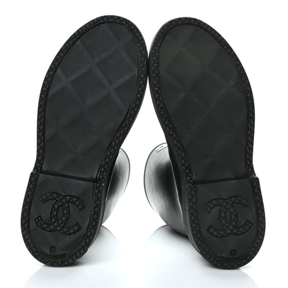 Chanel Caoutchouk CC High Boots 41 Black 6 of 8