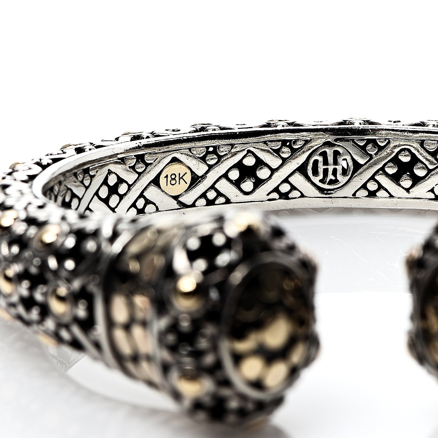 Sterling Silver 18K Yellow Gold Jaisalmer Kick Cuff Bracelet