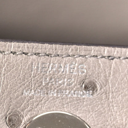Hermes Ostrich Mini Lindy 20 Gris Tourterelle 6 of 11