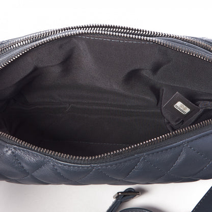 Chanel Calfskin Quilted Waist Bag Blue 6 of 10
