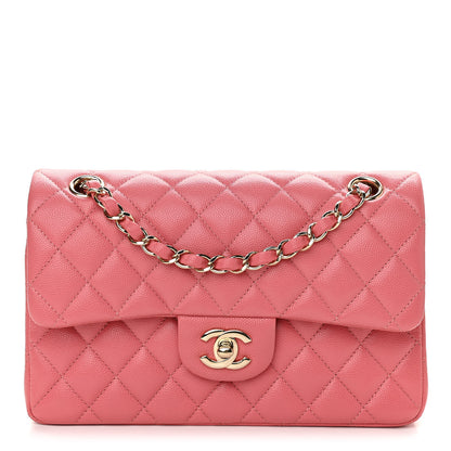 Chanel Caviar Quilted Small Double Flap Pink 1 of 11