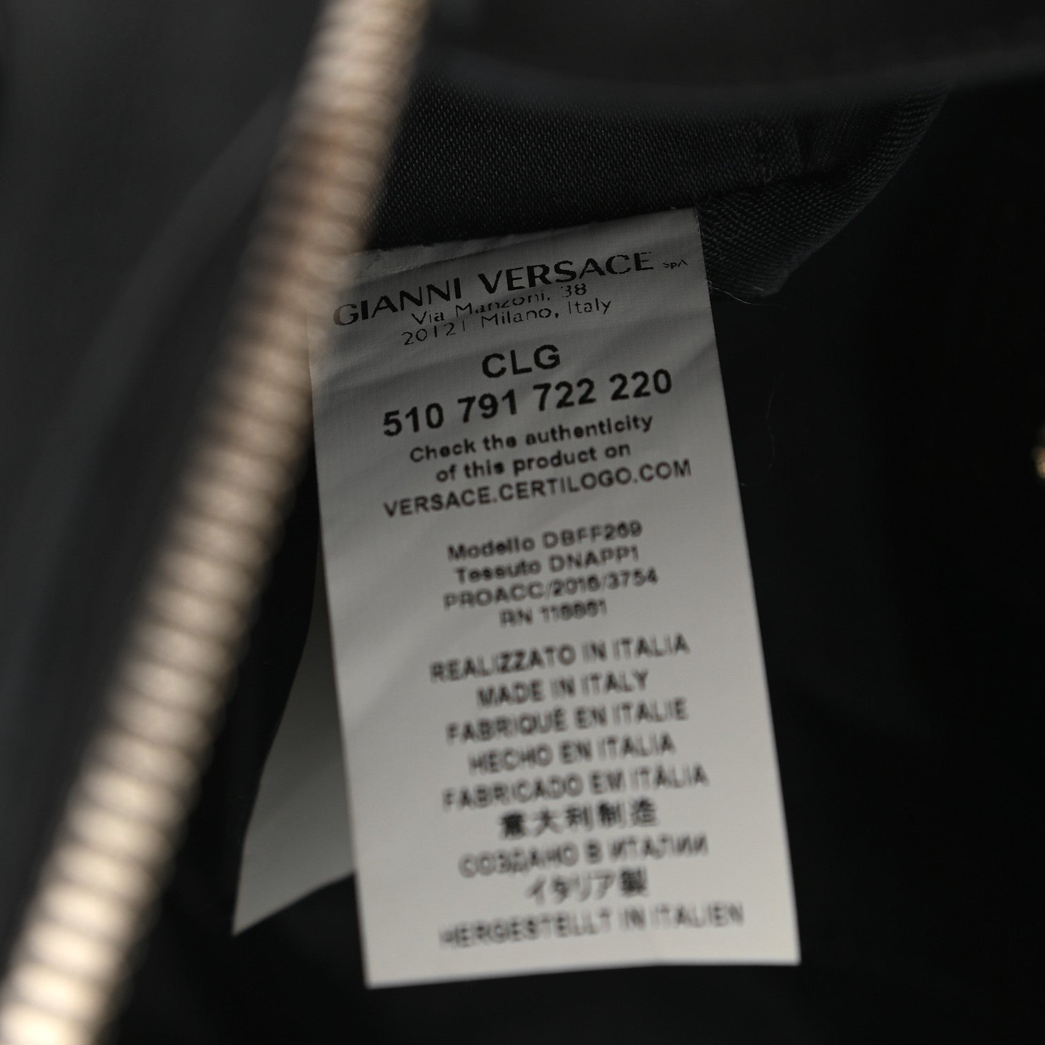 Versace Calfskin Palazzo Medusa Chain Backpack Black 6 of 16