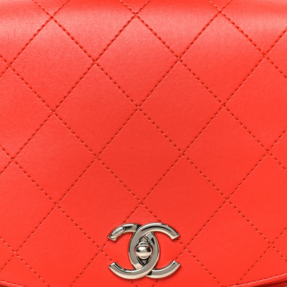 Chanel Calfskin Stitched Small Ring My Bag Flap Crossbody Red 9 of 11