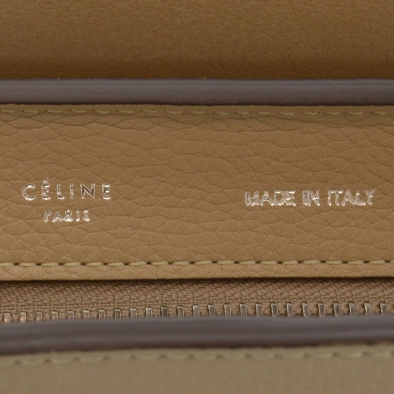 Calfskin Suede Small Trapeze Dune