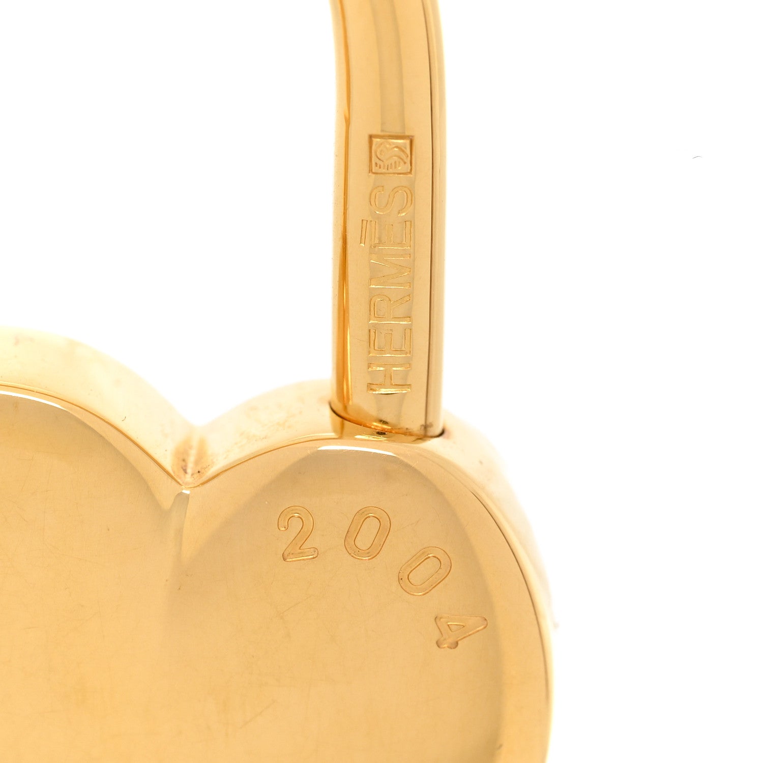 Hermes Annee De La Fantaisie Heart Cadena Lock Gold 3 of 3