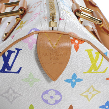 Louis Vuitton Monogram Multicolor Speedy 30 White 5 of 7