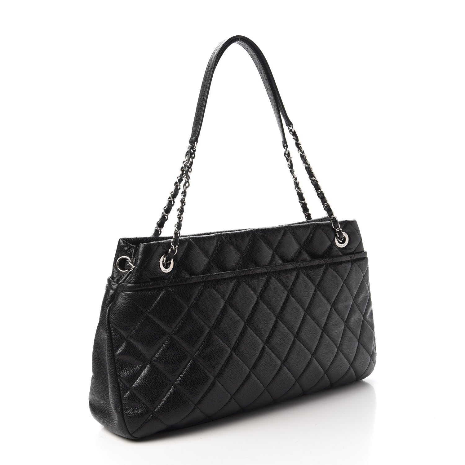 Chanel Caviar Quilted Timeless CC Soft Tote Black 3 of 10