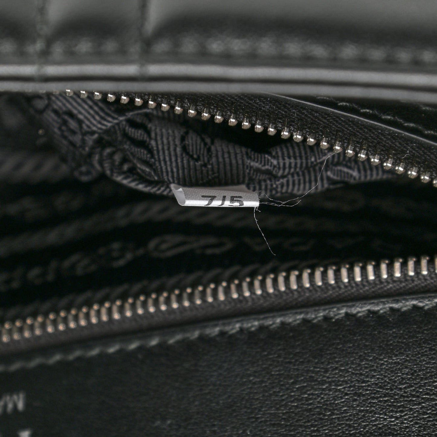 Soft Calfskin Impunture Diagramme Large Chain Flap Shoulder Bag Black