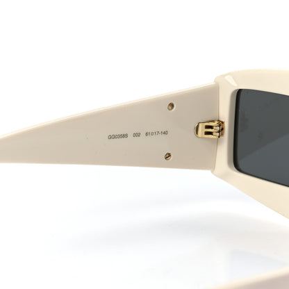 Gucci Acetate Shield Sunglasses GG0358S White 5 of 9