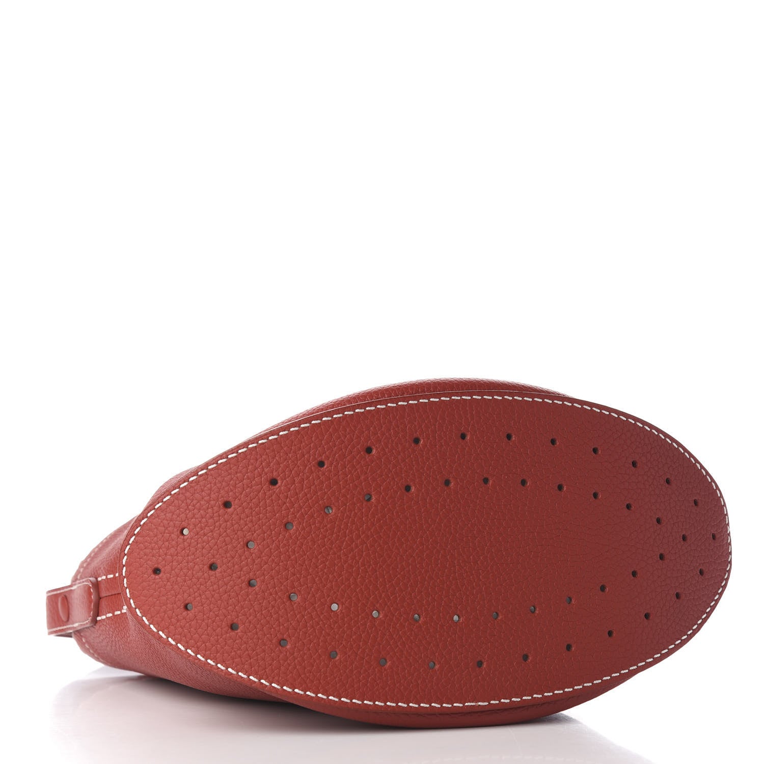 Delvaux Taurillon Pin Surpique Bucket Scarlet Red 6 of 16