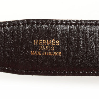 Hermes Box Reversible Polished Constance 32mm H Belt 75 Noir Ebene 6 of 7