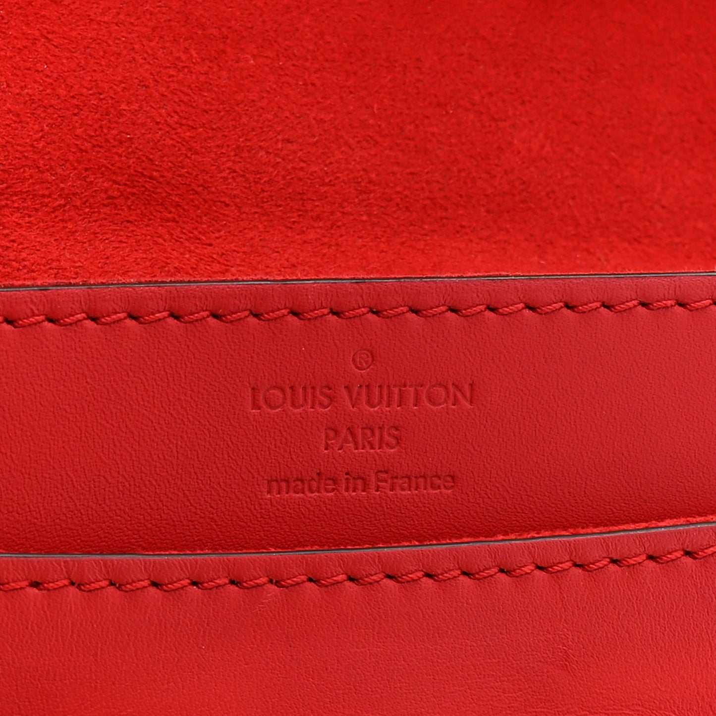 Calfskin Chain Louise MM Red