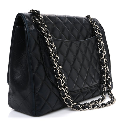 Chanel Lambskin Quilted Maxi Single Flap Black 3 of 11