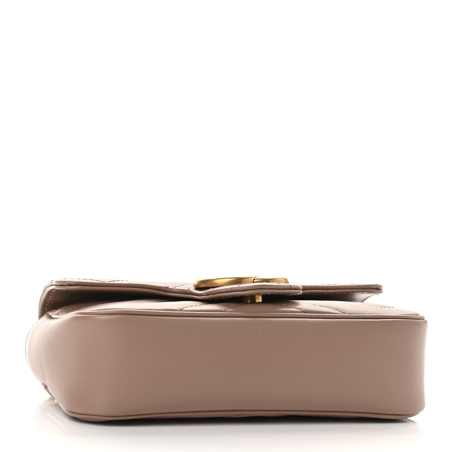 Gucci Calfskin Matelasse Super Mini GG Marmont Shoulder Bag Porcelain Rose 4 of 9