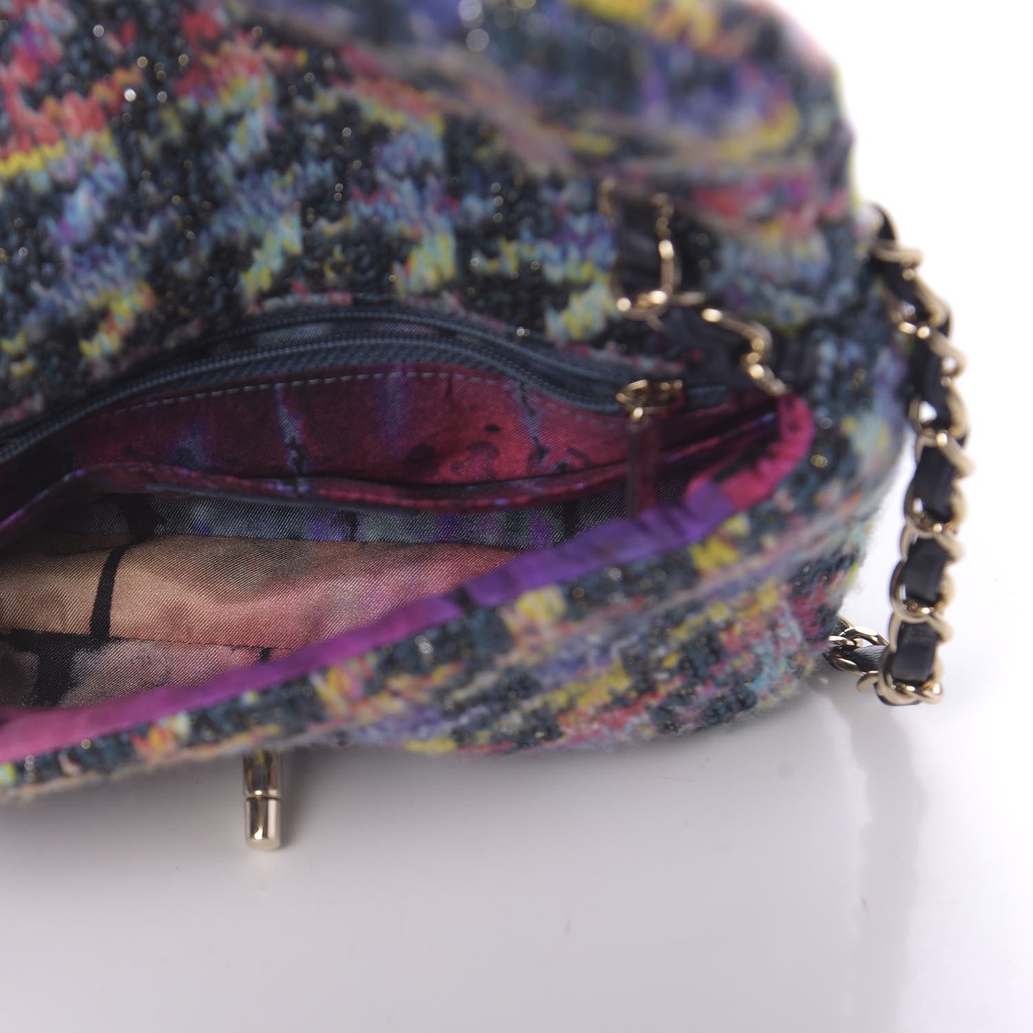 Chanel Knit Mini Rectangular Flap Multicolor 4 of 9