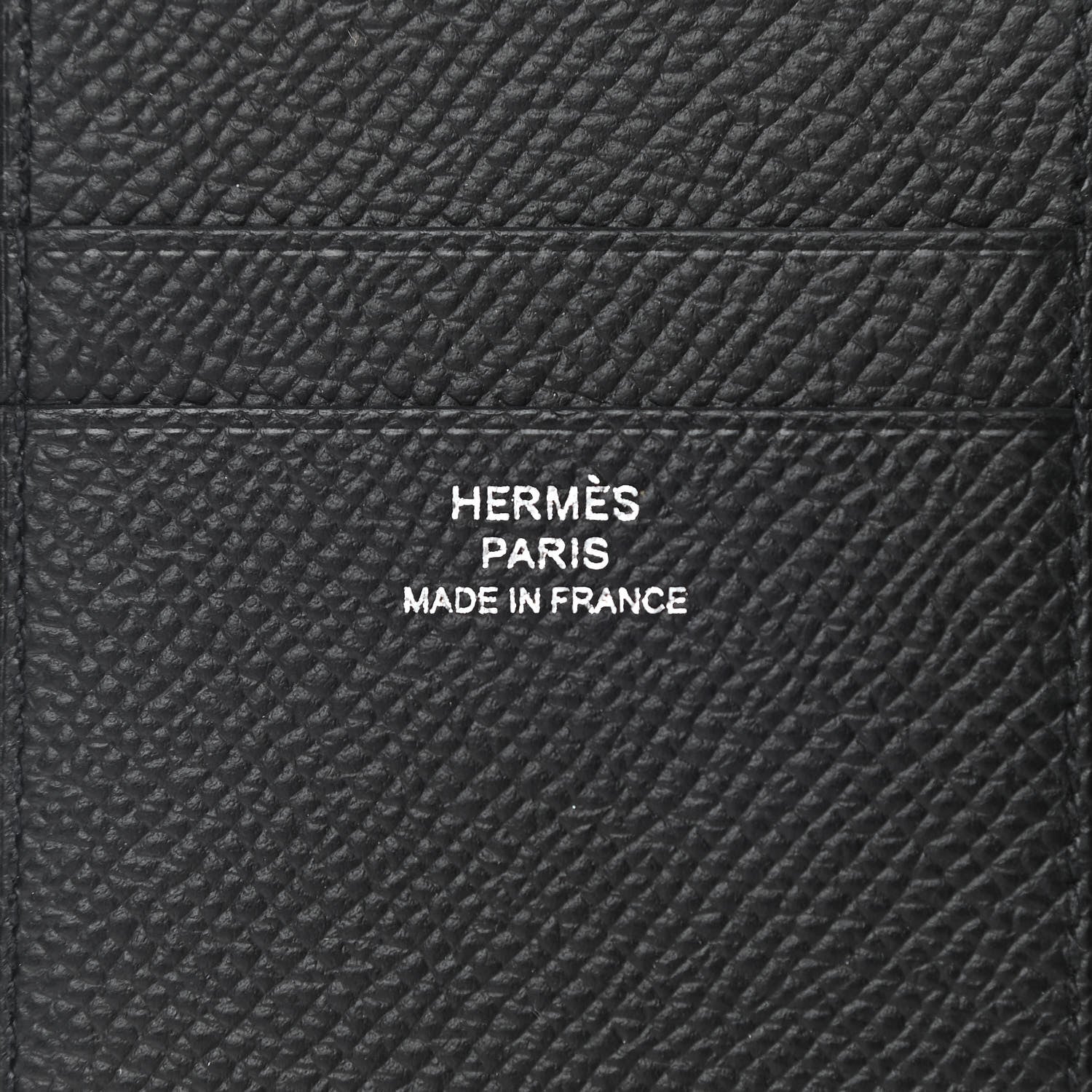 Hermes Epsom MC2 Euclide Card Holder Case Black 6 of 8