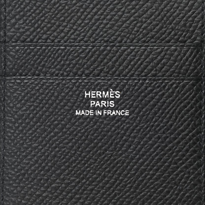 Hermes Epsom MC2 Euclide Card Holder Case Black 6 of 8