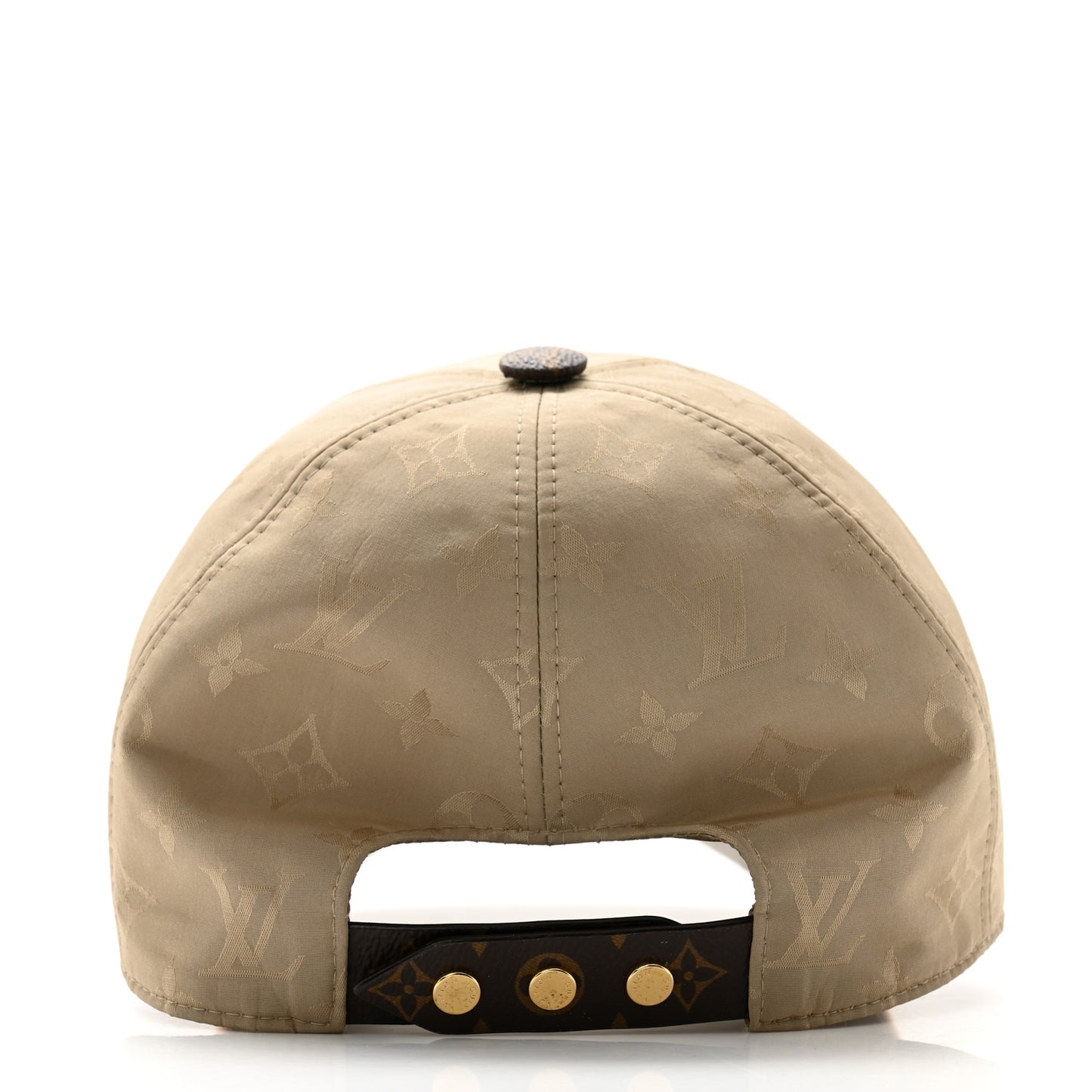 Monogram Polyester Silk LV Get Ready Cap M Beige