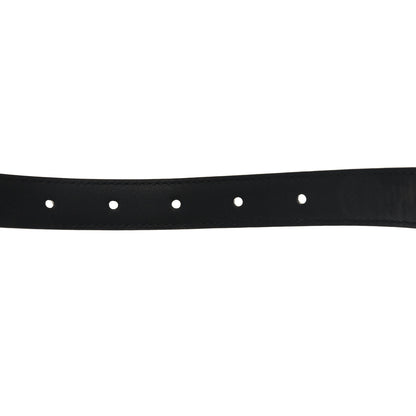 Gucci Azalea Calfskin Enamel Monochrome Double G 20mm Belt 75 30 Black 3 of 4