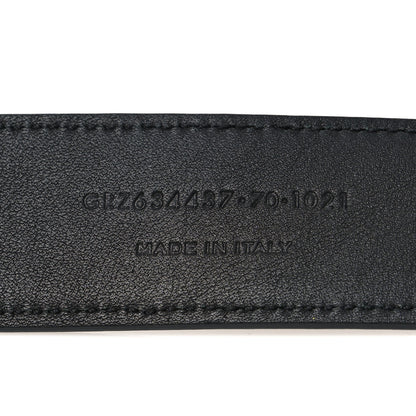 Saint Laurent Box Laque Monochrome Monogram Square Buckle Belt 70 28 Black 6 of 6