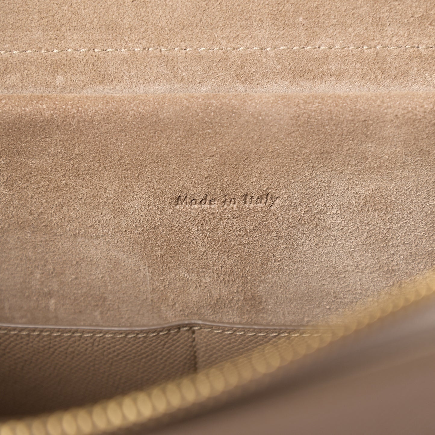 Grained Calfskin Mini Belt Bag Light Taupe